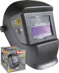 GYS LCD Techno 11 Welding Helmet with 98x35mm Visual Field Black