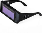 Helix Solar Welding Glasses with 90x35mm Visual Field Black
