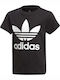 Kinder-T-Shirt Schwarz Originals TREFOIL