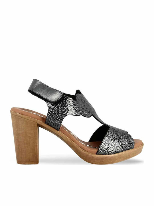 Leather Sandals Gray