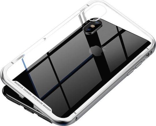 Baseus Magnetite Hardware 360 Full Cover Metallic 0.3mm Silver (iPhone XS Max)
