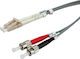 Value Optical Fiber Cable LC-ST 0.5m Gray