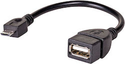 Akyga AK-AD-09 USB-A female σε micro USB male