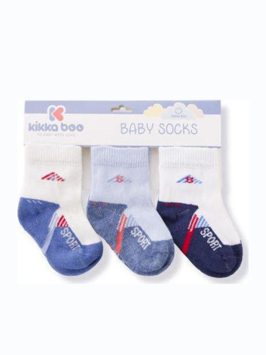 Kikka Boo Șosete Pentru Copii Sport Baby Socks Albastre 3 Perechi
