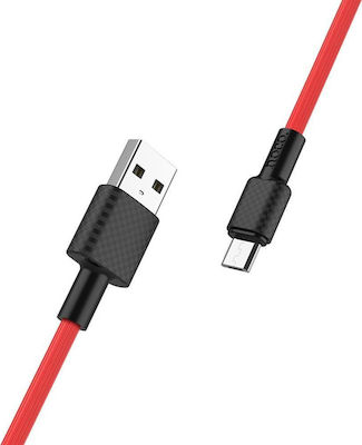 Hoco X29 Superior Regulat USB 2.0 spre micro USB Cablu Roșu 1m (HOC-X29m-R) 1buc