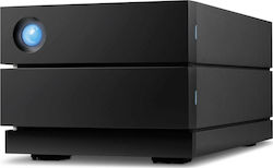 Lacie 2Big Raid Thunderbolt 3 / USB-C Externe HDD 8TB Multi-Bay Schwarz