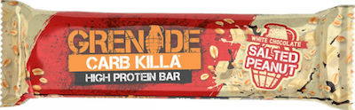 Grenade Carb Killa High Baton cu 20gr Proteină & Aromă Ciocolată albă cu arahide sărate 60gr