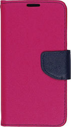 Synthetic Leather Wallet Fuchsia (Galaxy A6 2018)