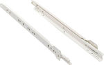 White drawer runners - 40 cm - C-M429