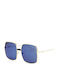 Gucci Women's Sunglasses with Black Metallic Frame and Grey Lenses GU-GG414S-001