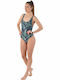 BodyTalk 1191-908944 One-Piece Swimsuit Floral Green 1191-908944-00600