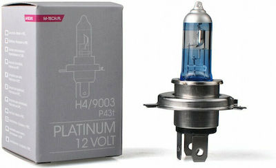 M-Tech Lămpi Autoturismului & Motocicletei Platinium H4 Halogen 4700K Alb natural 12V 60W 1buc