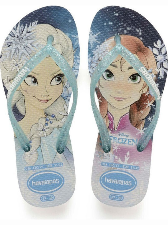 Havaianas Kinder Flip Flops Gefroren Hellblau S...