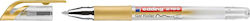 Edding 2185 Pen Gel 0.7mm with Gold Ink Transparent Body 4-2185053