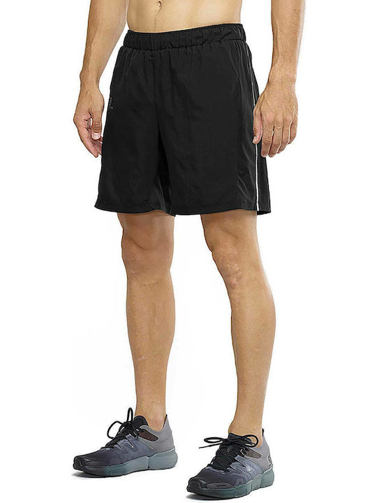 Salomon Agile 2 in 1 Αθλητική Ανδρική Βερμούδα Μαύρη