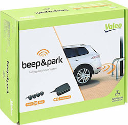 Valeo Σύστημα Παρκαρίσματος Αυτοκινήτου Beep & Park με Buzzer και 4 Αισθητήρες σε Μαύρο Χρώμα