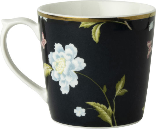 Laura Ashley Heritage Κούπα από Πορσελάνη Midnight Uni 320ml Laura Ashley Heritage Κούπα από Πορσελάνη Midnight Uni 320ml