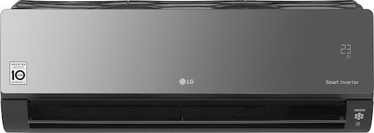 LG Art Cool Mirror AC09BQ UA3/AC09BQ NSJ Inverter Air Conditioner 9000 BTU A++/A+ with Ionizer and WiFi Black