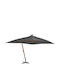 Hanging Square Wicker Grey Garden & Terrace Parasol 4x3m