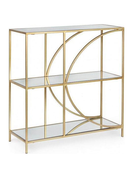 Bookcase Elenor 81x31x87cm Gold