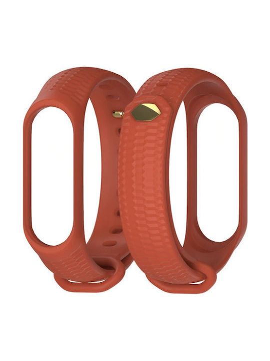 Mijobs Honeycomb Strap Silicone with Pin Red (M...