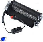 GloboStar Waterproof Car Lightbar LED 12/24V 24.5cm - Blue 77663