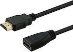 Savio HDMI 1.4 Cablu HDMI de sex masculin - HDMI de sex feminin 1m Negru