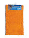 Sidi Home Plast Bath Mats Set Microfiber Toilet Microfiber Fringes Orange 2pcs