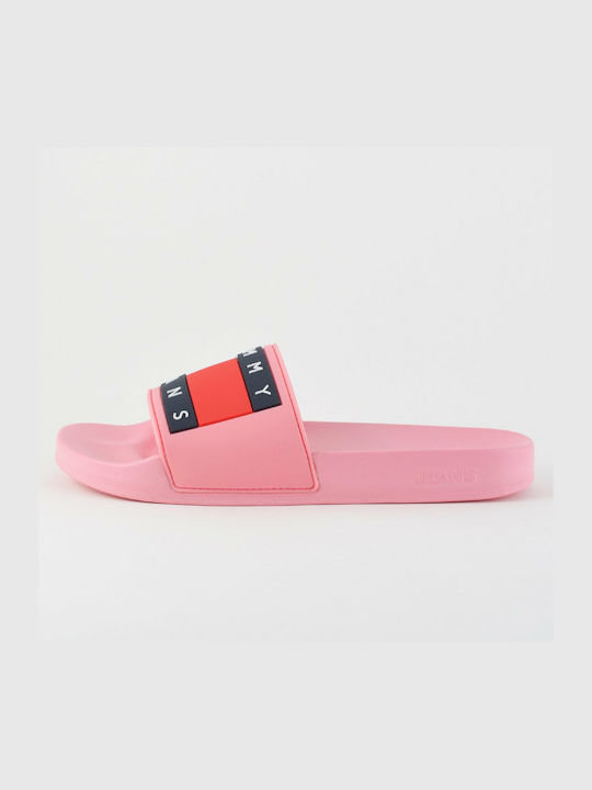 Tommy Hilfiger Flag Pool Slide Women's Slides Pink EN0EN00474-669