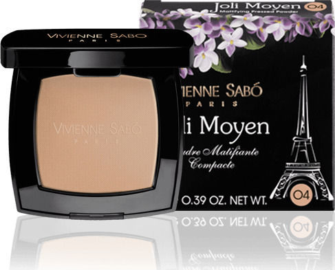 Vivienne Sabo Joli Moyen Mattifying Pressed Powder With Mirror Πούδρα 04 Beige Tan 11gr