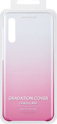 Samsung Gradation Cover Umschlag Rückseite Silikon Rosa (Galaxy A50) EF-AA505CPEGWW