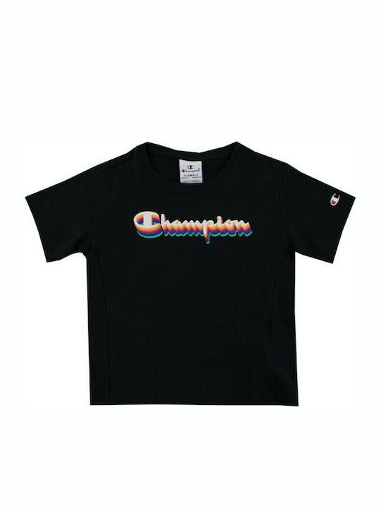 Champion Kinder-T-Shirt Schwarz