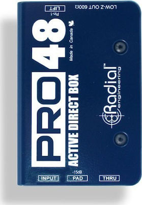 Radial PRO-48 Active 1 Channel DI Box with Phantom Power