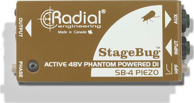 Radial SB-4 Active 1 Channel DI Box with Phantom Power