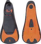 Salvas F5 Swimming / Snorkelling Fins Short Black/Orange 52167