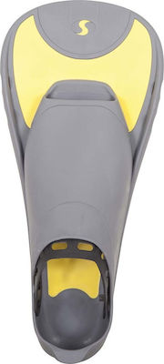 Salvas F5 Swimming / Snorkelling Fins Short Grey/Yellow 52615