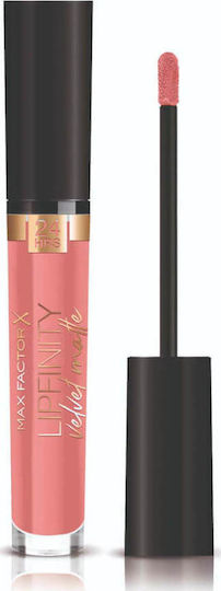 Max Factor Lipfinity Velvet Matte Long Lasting Lichid Ruj Catifea 15 Mătase nude 3.5ml