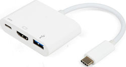 Vivanco USB-C Docking Station με HDMI 4K PD (34293)