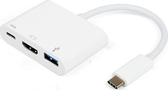 Vivanco USB-C Docking Station mit HDMI 4K PD Weiß (34293)