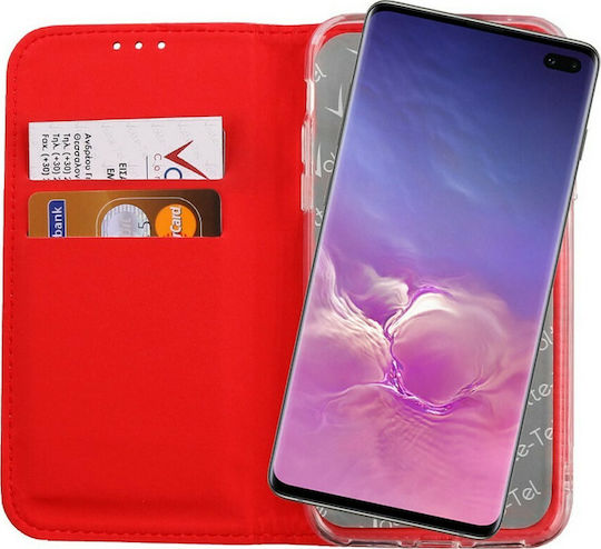 Volte-Tel Pocket Magnet Book Synthetic Leather Red (Galaxy S10+)