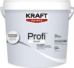 Kraft Profi Roof Еластомерен Акрил Нанасяемо Уплътнително 9лт Бял