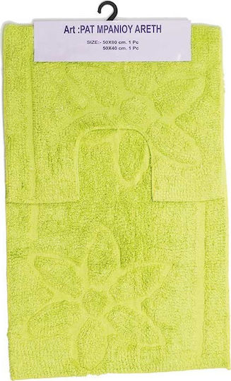 Sidi Home Plast Set Badematten Synthetisch,Polyester/Cotton/Leather Toilette Tugend Lahani 2Stück
