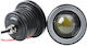 Waterproof LED Fog lights with DRL Universal 30W 6.4cm with White Lighting 2pcs