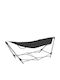 vidaXL Single Hammock with Stand Μαύρη 241x76cm