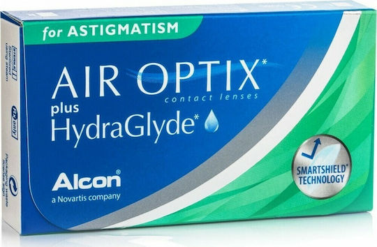 Air Optix Plus HydraGlyde 6 Monthly Astigmatic Contact Lenses Silicone Hydrogel