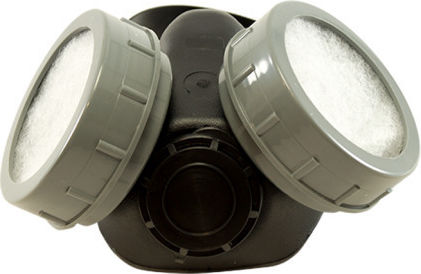 Mask Half Face with Valve Activated Carbon Dust Double