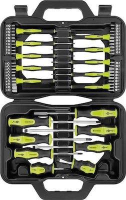 Goobay Set 18 Electrician 1000V Precision Screwdrivers with 40 Interchangeable Tips