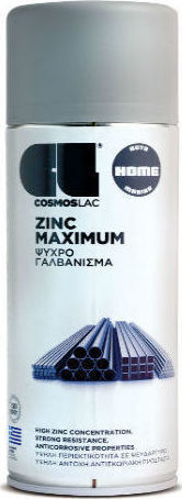 Cosmos Lac Spray Galvanisation Zinc Maximum with Metallic Effect Gray 400ml