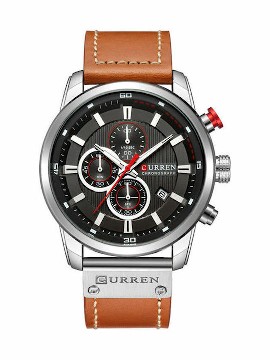 Curren Ανδρικό Ρολόι 43mm Χρονογράφος Μπαταρίας...
