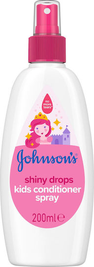 Johnson & Johnson Balsam Pentru Copii Shiny Drops Pentru Pieptănare Ușoară Sub Formă de Spray 200ml